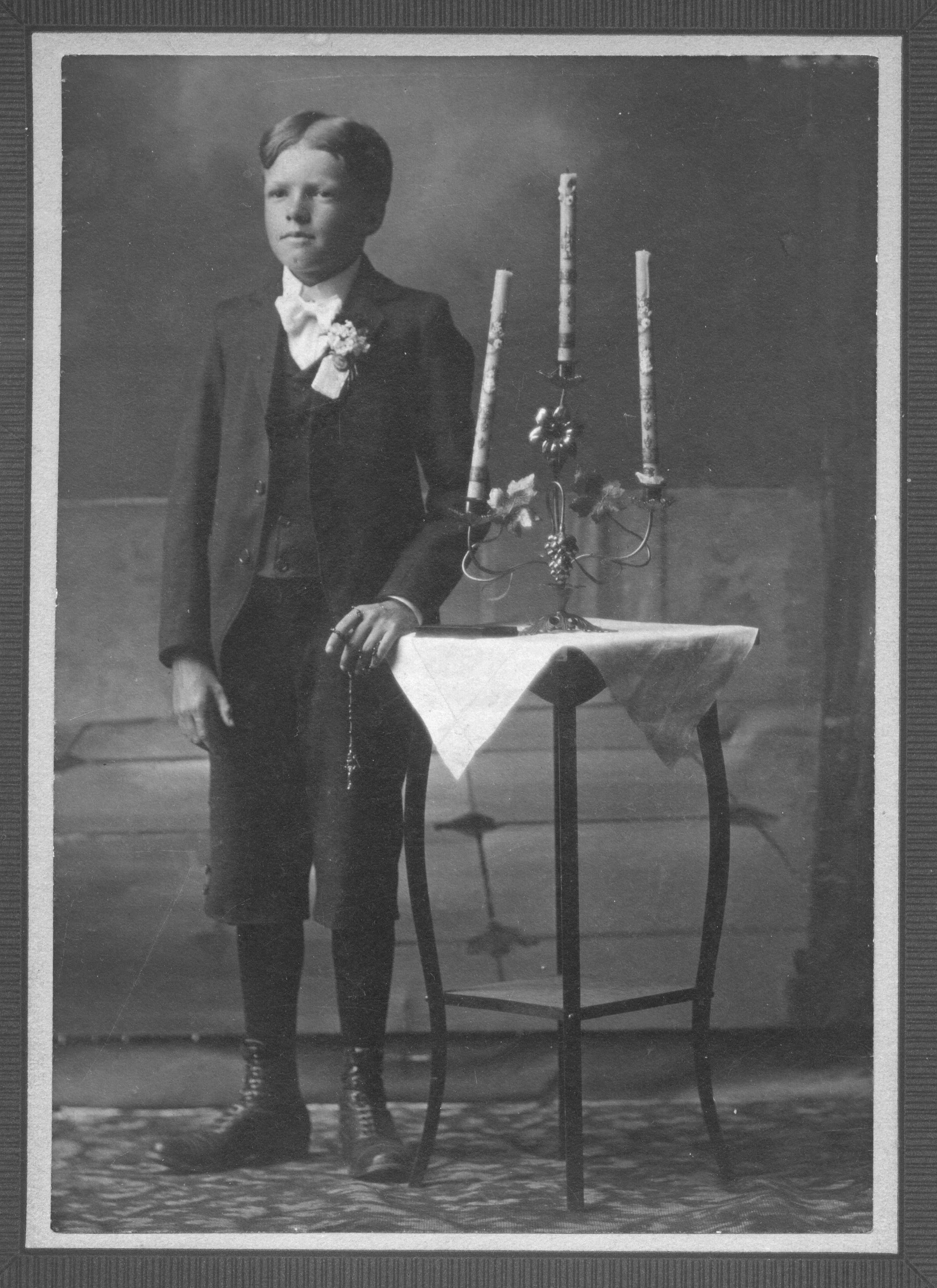 Bernard Hoffman; he was about 13 years old.